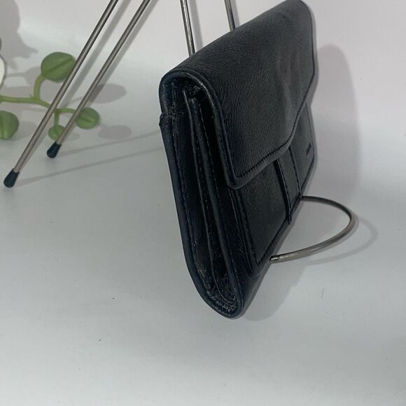 Fossil Black Leather Clutch/Wallet - Picture 3 of 14